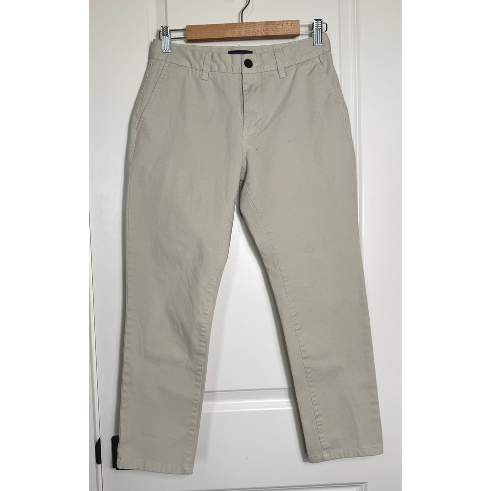 Taylrd Mens Tech Chinos Khaki Straight Fit 29x28 Water Resistant‎ Stretch
